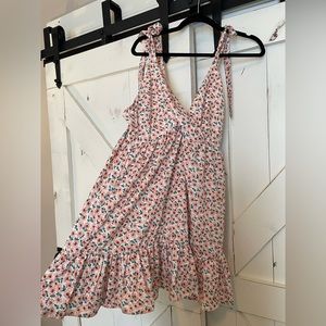 Spaghetti strap mini sundress floral print women’s